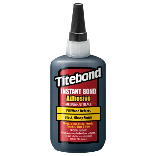 Titebond Instant Medium Jet Black Schnelltrocknender Kleber - 59ml