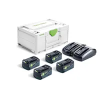 Festool Energie-Set SYS 18V 4xHP5,0/TCL6DUO