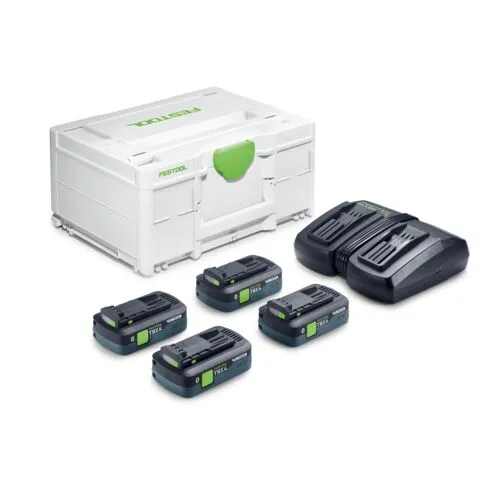 Festool Energie-Set SYS 18V 4xTBX4/TCL6DUO