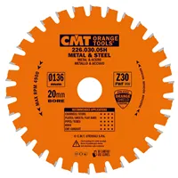CMT Industrielle Kreissägeblätter für eisenhaltiges Material und PVC - D136x1,5 d20 Z30 HW