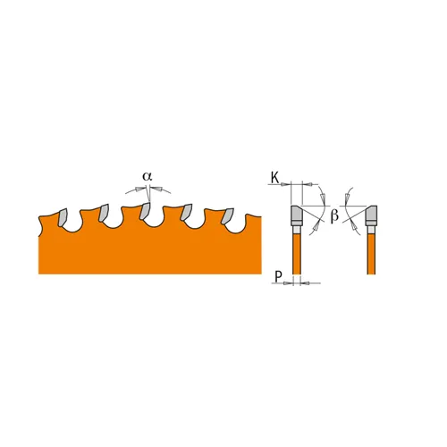 CMT Industrielle Kreissägeblätter für eisenhaltiges Material und PVC - D165x1,6 d30 Z36 HW