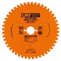 CMT Industrielle Kreissägeblätter für eisenhaltiges Material und PVC - D254x2,2 d16 Z60 HW