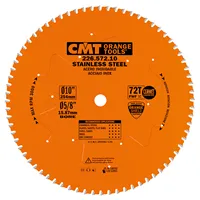 CMT XTreme Industrielle Kreissägeblätter für Edelstahl - D254x2,2 d15,8 Z72 HW