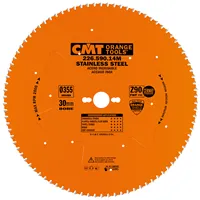 CMT XTreme Industrielle Kreissägeblätter für Edelstahl - D355x2,2 d30 Z90 HW