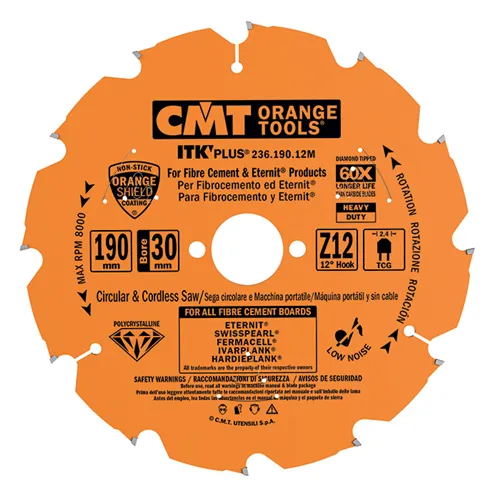 CMT ITK Diamant-Kreissägeblätter für ultrahartes Material und