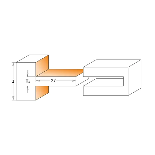 CMT Nut- und Federfräsersets - D75 I9,5-15,8 H27 S=12 HW