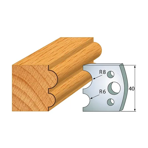 IGM Profil 051 - Profilmesser-Paar 40×4 mm SP