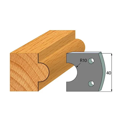 IGM Profil 015 - Abweiser-Paar 40×4 mm SP