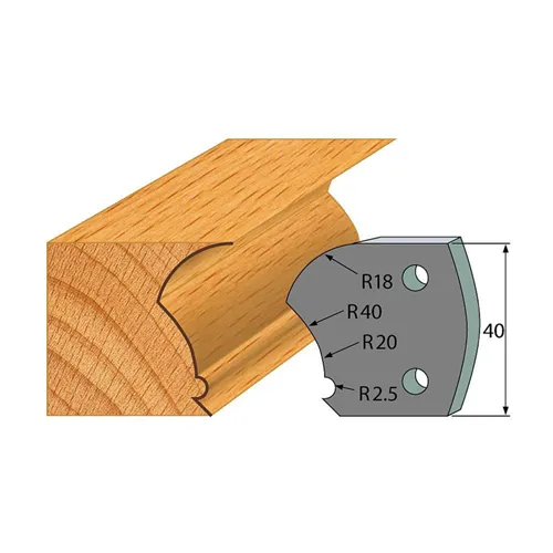 IGM Profil 123 - Abweiser-Paar 40×4 mm SP