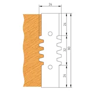 Profilmesser für F620 - 80x24x2mm