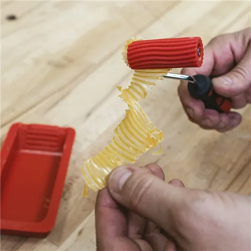 IGM Silikon-Leimroller Set mit Schale