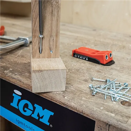 IGM Pocket Hole Schrauben - 4,5x50mm, Grobgewinde, Tellerkopf, 150 Stk