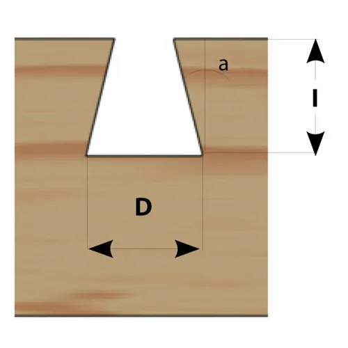 IGM M118 Zinkenfräser - 14° D12,7x12,7 L61 S=8 HW