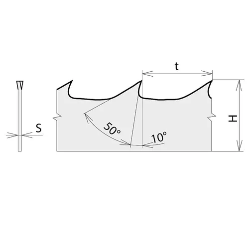 IGM Bandsägeband 3820 mm for JWBS-20Q - 8 x 0,5 mm t=5 (5Tpi)