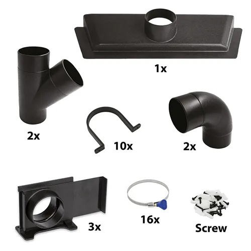 IGM Basis-Zubehörsatz für die Absaugung 100mm (Ausgepackt)