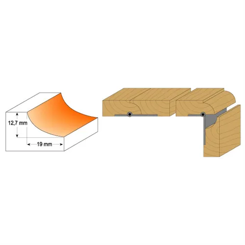 CMT C937 Hohlkehlfräser, R16 D44,5x18,5 S=12 HW (Ausgepackt)
