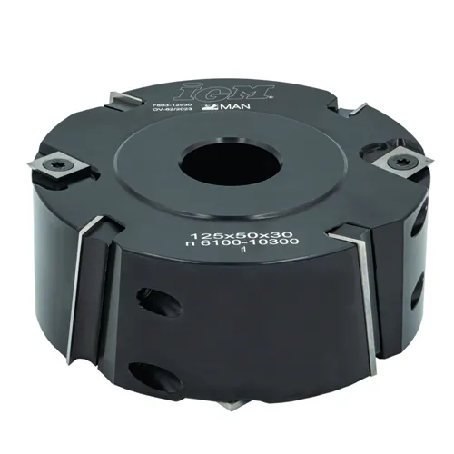 IGM F603 Falzmesserkopf ziehender Schnitt MAN, D125x50 d30 Z4 V4 STAHL (Ausgepackt)