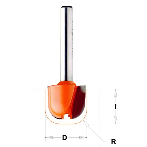 CMT Fräser für Holztabletts, R6,4 D19x16 S=6 HW (Ausgepackt)