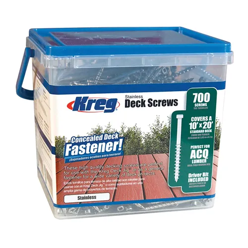 Kreg Protec-Kote Terrassenschrauben, set 700 Stücke, 51 mm (Ausgepackt)