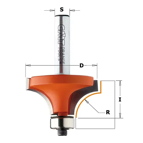 CMT C938 Abrundfräser, R16 D44,5x22 S=8 HW (Gebraucht)