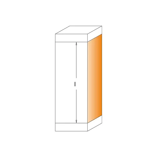 IGM F043 Wendeplatten-Bündigfräser mit 2 Kugellagern, D19x30 L90 S=8 HW (Gebraucht)