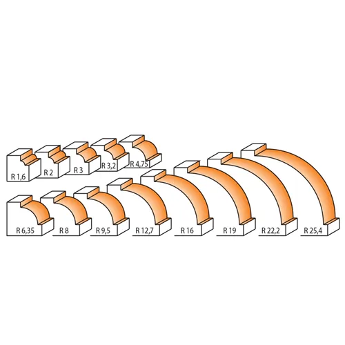 CMT 939 Abrundfräser, R1,6 D15,9x12,7 S=8 HW (Ausgepackt)