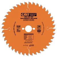 CMT Orange Industrial Kreissägeblatt für Kunststoff, NE-Metalle und Laminat, D160x2,2 d20 Z56 HW (Gebraucht)