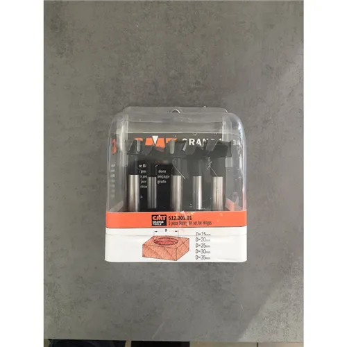 CMT C512 5-teiliges Kunstbohrerset mit Zylinderschaft, D15-20-25-30-35 HW (Ausgepackt)