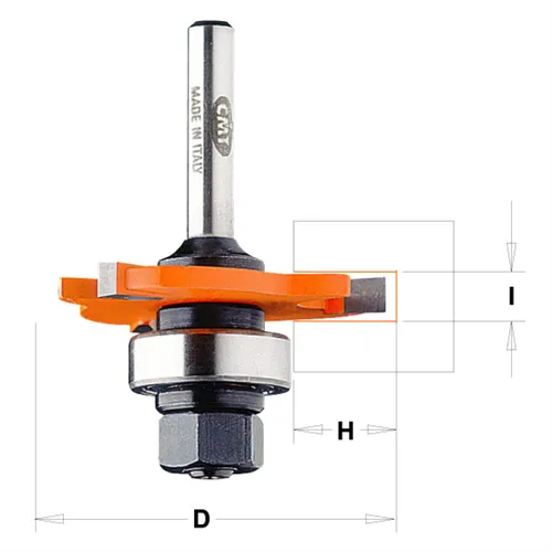 CMT C922 Schlitzfräser und Aufnahmedorne, D47,6x4 H12,8 S=8 HW (Ausgepackt)