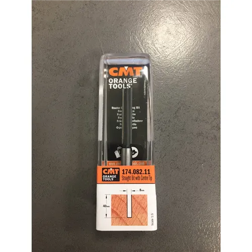 CMT C174 Nutfräser für Oberfräsen, D8x40 L90 S=8 HW (Ausgepackt)