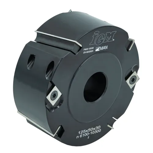 IGM F603 Falzmesserkopf ziehender Schnitt MAN - D125x50 d30 Z4 V4 ALU (Gebraucht)
