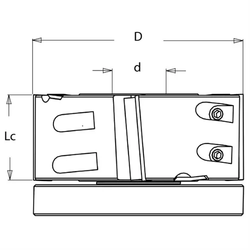 IGM F603 Falzmesserkopf ziehender Schnitt MAN - D125x50 d30 Z4 V4 ALU (Gebraucht)