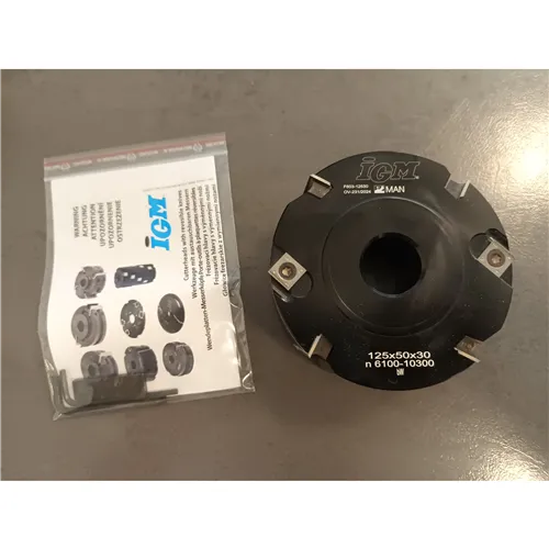 IGM F603 Falzmesserkopf ziehender Schnitt MAN - D125x50 d30 Z4 V4 ALU (Gebraucht)