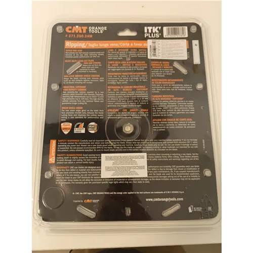 CMT ITK Plus Ultradünnes Kreissägeblatt für Längsschnitte - D250x2,4 d30 Z24 HW (Ausgepackt)