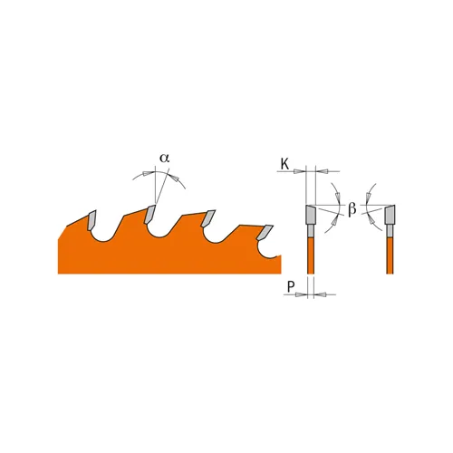 CMT Industrielle Kreissägeblätter für Querschnitte - D216x2,8 d30 Z48 HW -5°Neg (Gebraucht)
