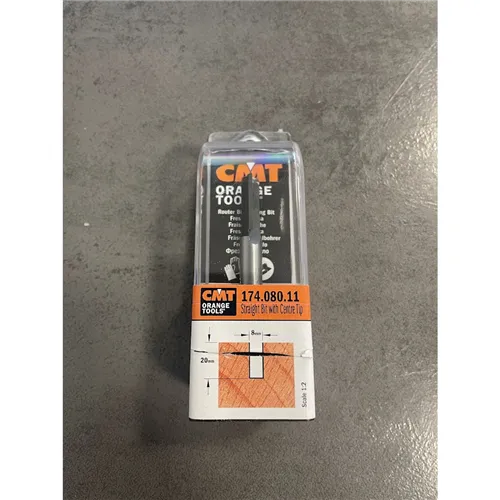 CMT 174 Nutfräser für Oberfräsen - D8x20 L55 S=8 HW (Gebraucht)