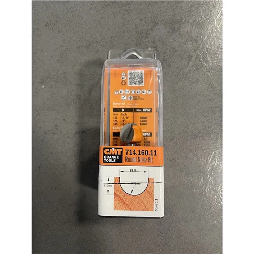 CMT Hohlkehlfräser - R8 D15,8x9,5 L50,8 S=6 (Ausgepackt)