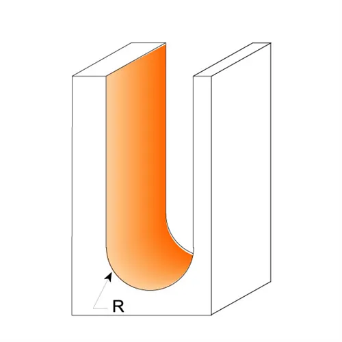 CMT Hohlkehlfräser - R8 D15,8x9,5 L50,8 S=6 (Ausgepackt)