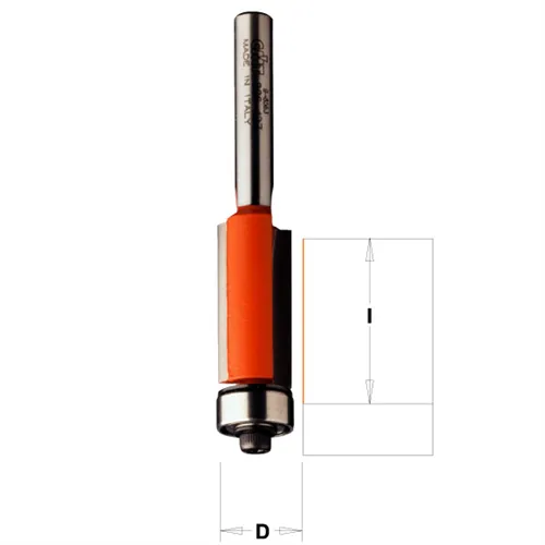 CMT Bündigfräser, gerade Zähne - D19x16 L57,1 S=8 HW (Gebraucht)
