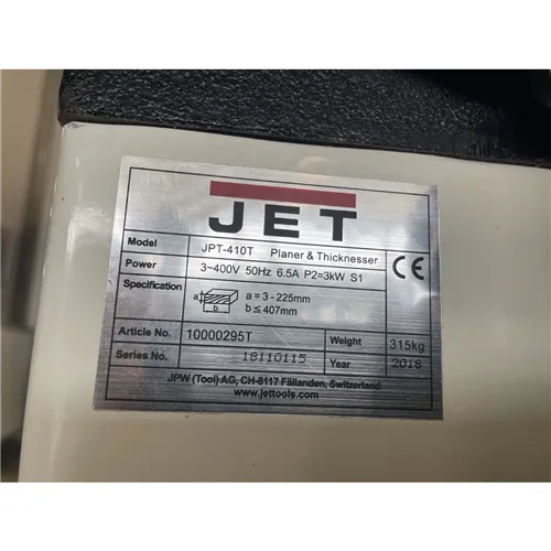 JET JPT-410 Abricht- und Dickenhobelmaschine (Gebraucht)