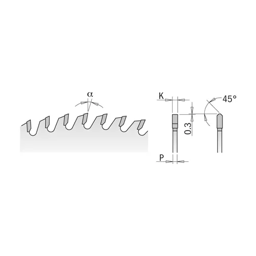 CMT XTreme Kreissägeblatt für Nichteisenmetalle und Kunststoffe - D250x3,2 d32 Z80 HW (Ausgepackt)